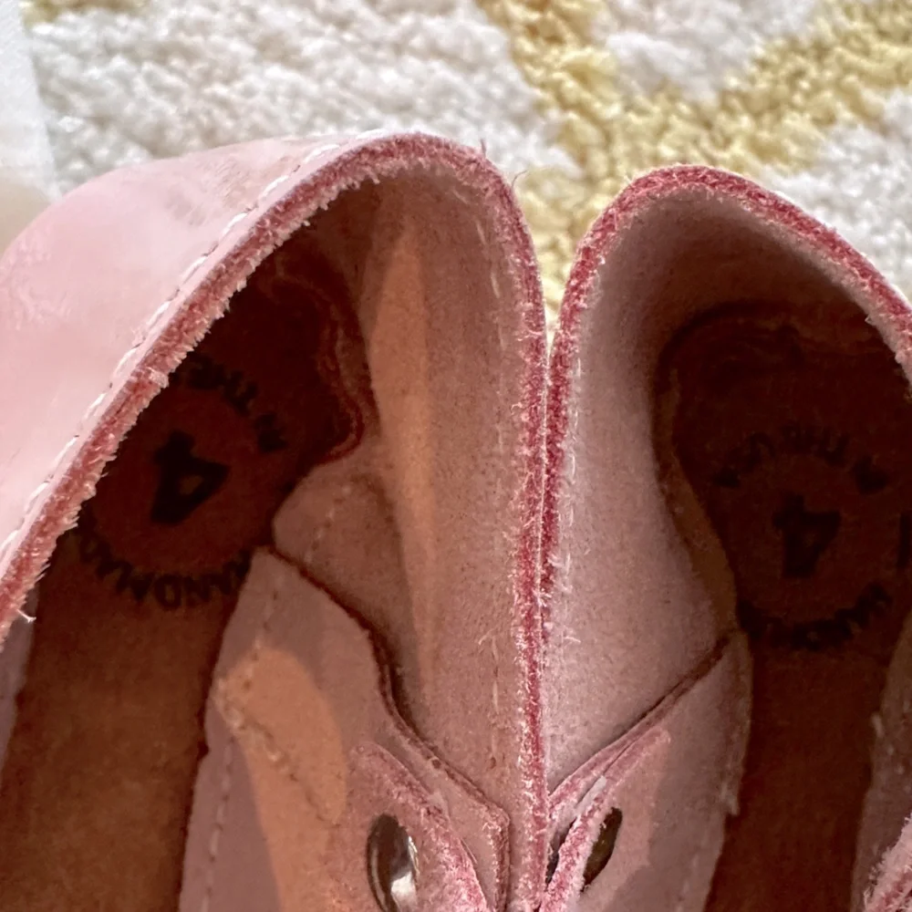 Mon Petit PATENT BLUSH Pink Size 4 Mary Janes Mon Soft Soled Baby Shoes‎